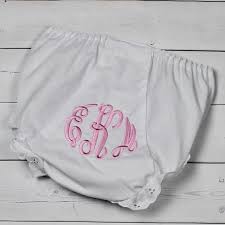 Zsa Zsa & LoLLi Monogram Blanks - Diaper Cover Eyelet Panty, Double Seated (Pk of 4)