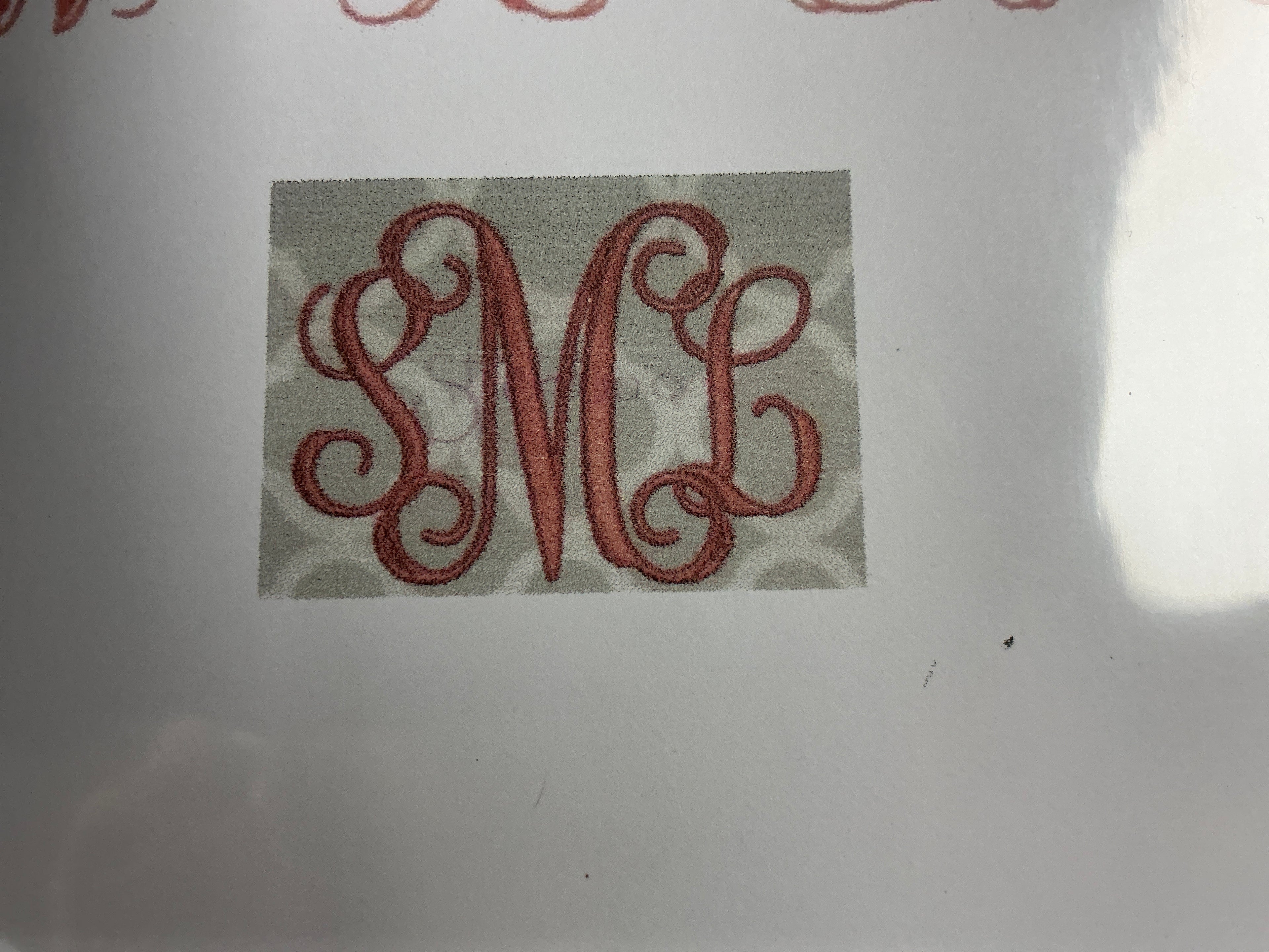 Single monogram fonts, 3 inches