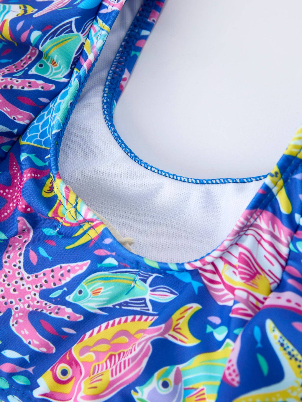Rylee Faith Designs - Ocean Fish Print Girls Two Piece Swimsuit