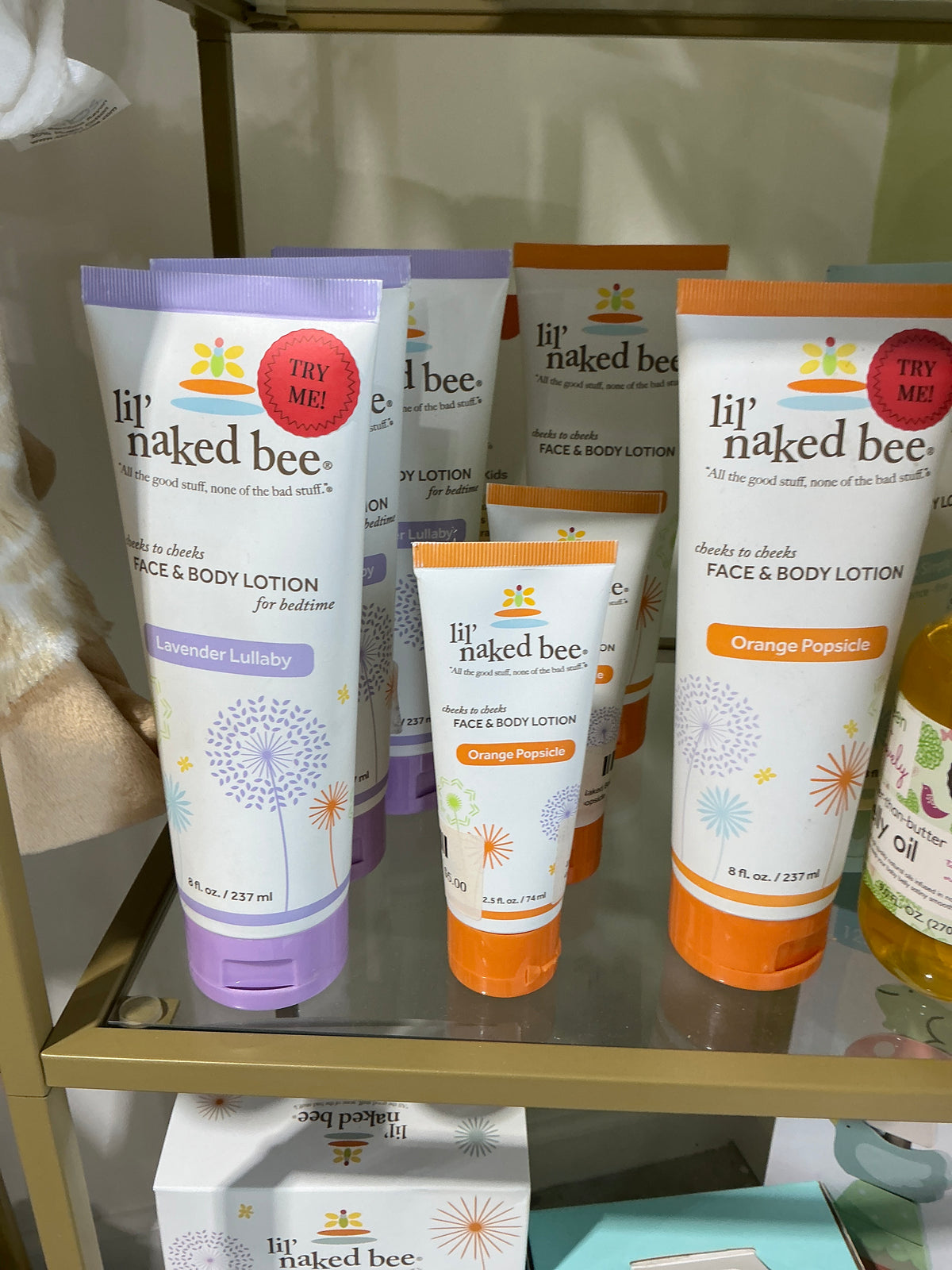 Naked Bee face and body lotion 2.5oz