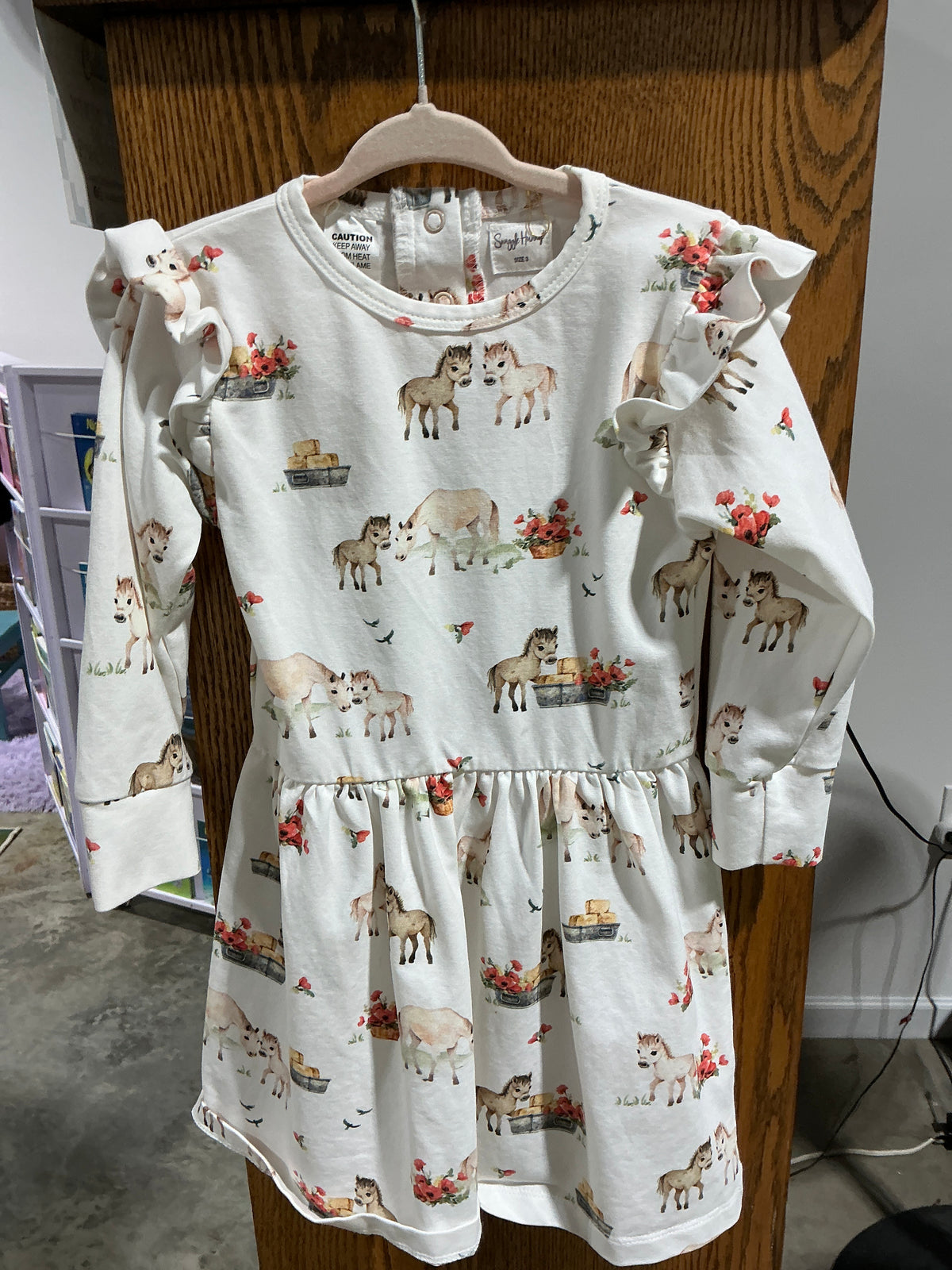 Snuggle Hunny pony pals LS dress