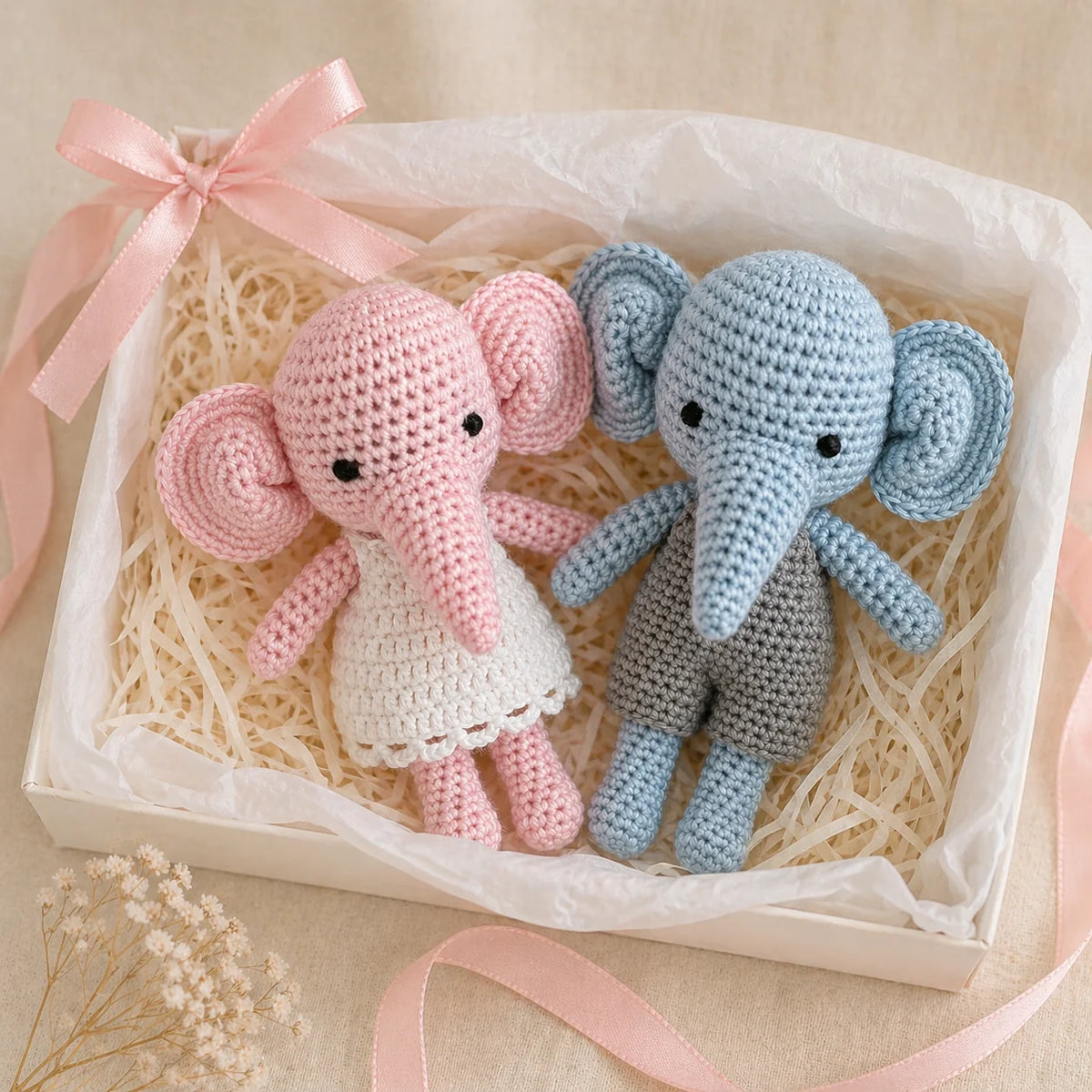 Crocheted Elephant Rattle