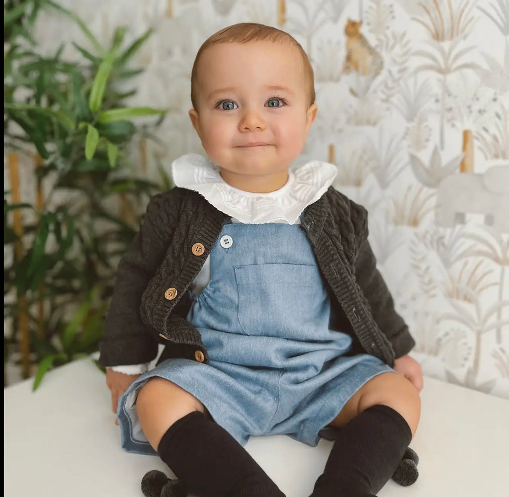 cotton knitted braid jacket