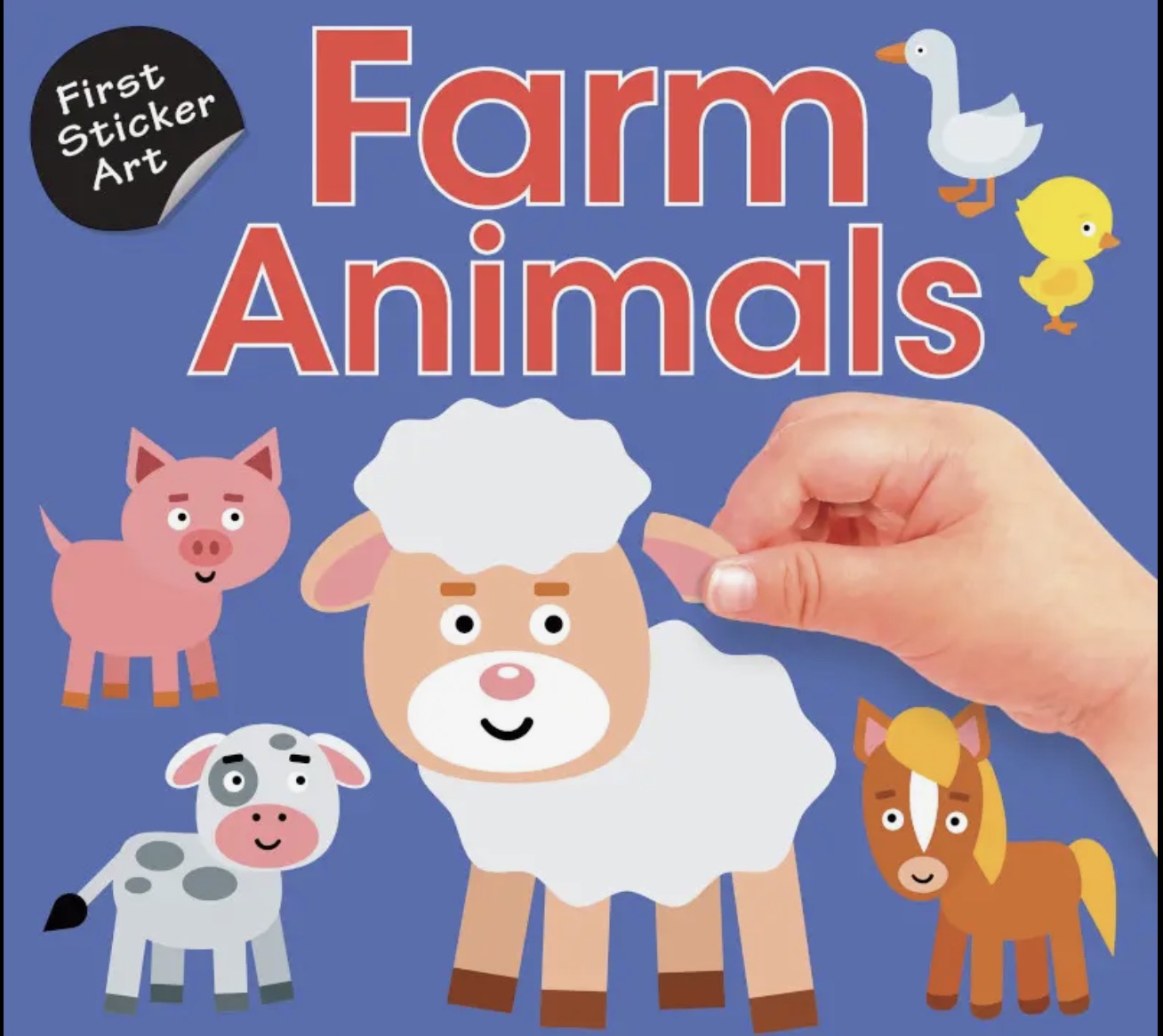 First sticker art-farm animals