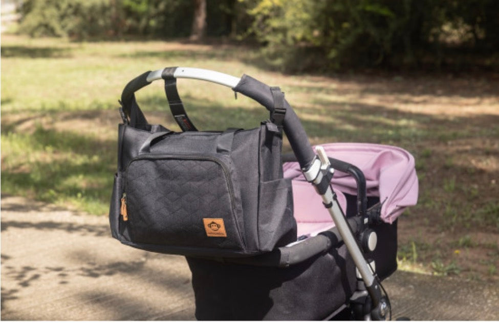 Micu Micu black diaper backpack