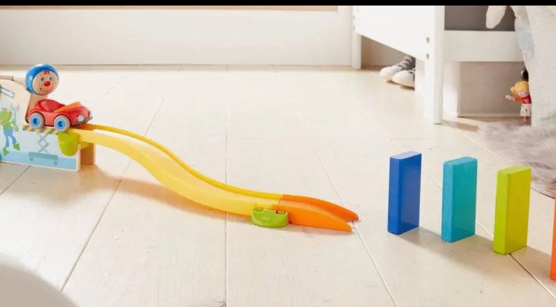 HABA USA - Kullerbu Jump into Car Dominos Play Set