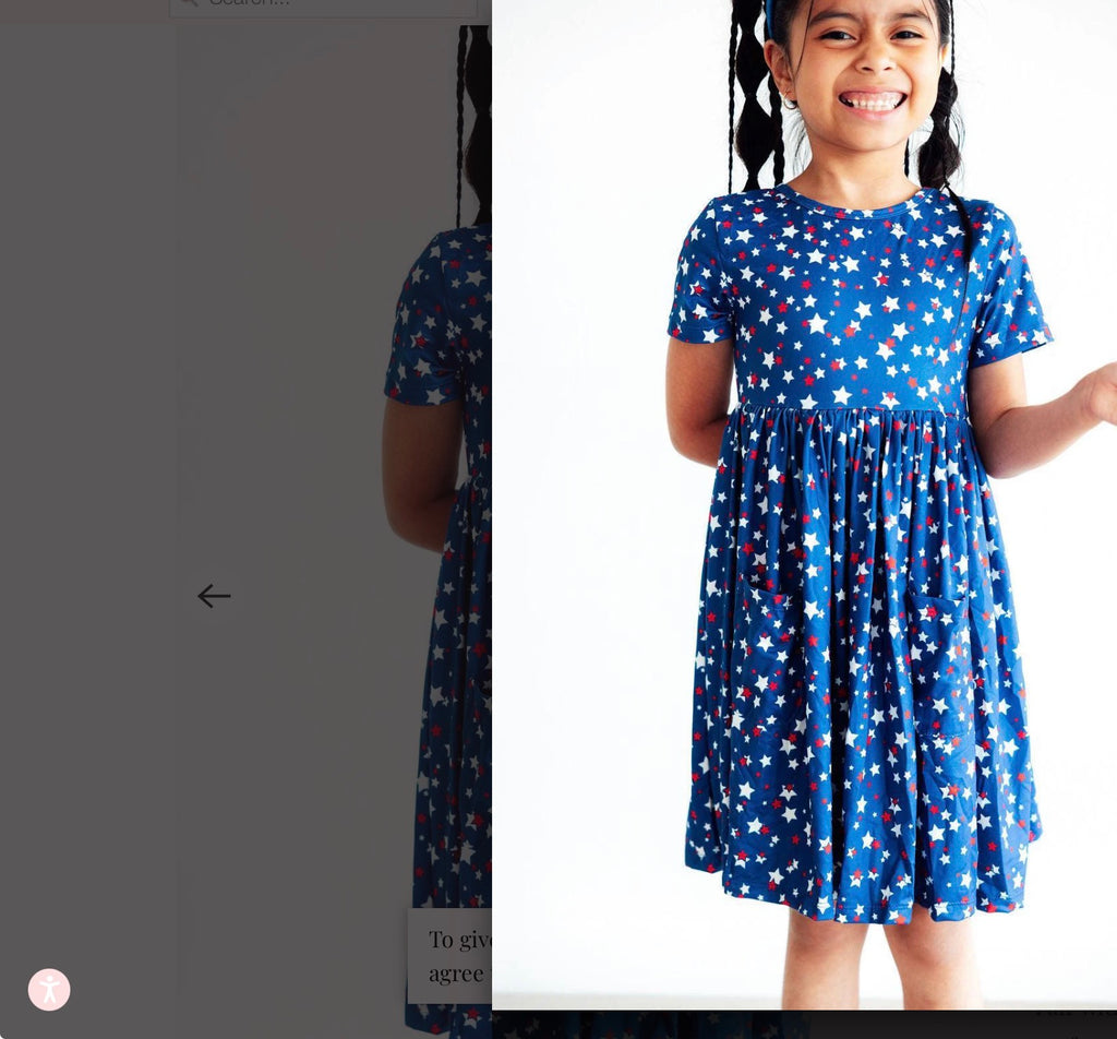 Mila and Rose Star Bright pocket twirl dress