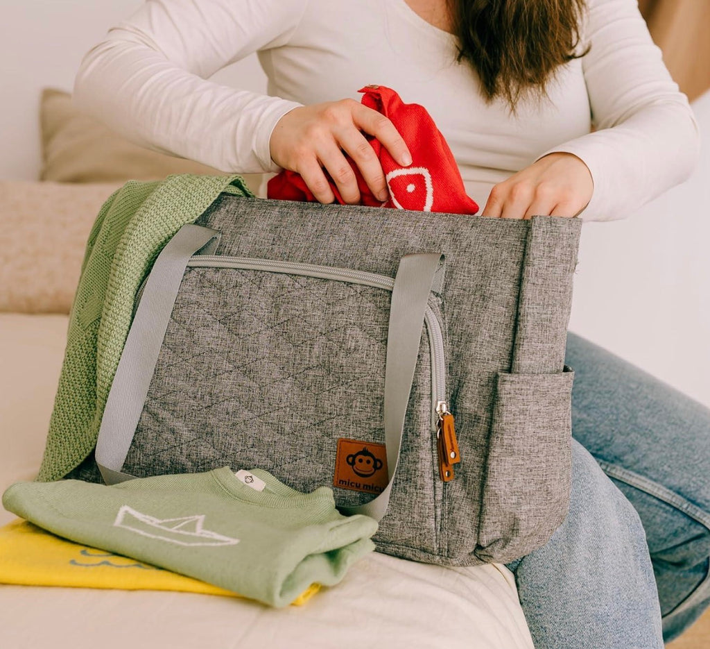 Micu Micu Grey diaper bag
