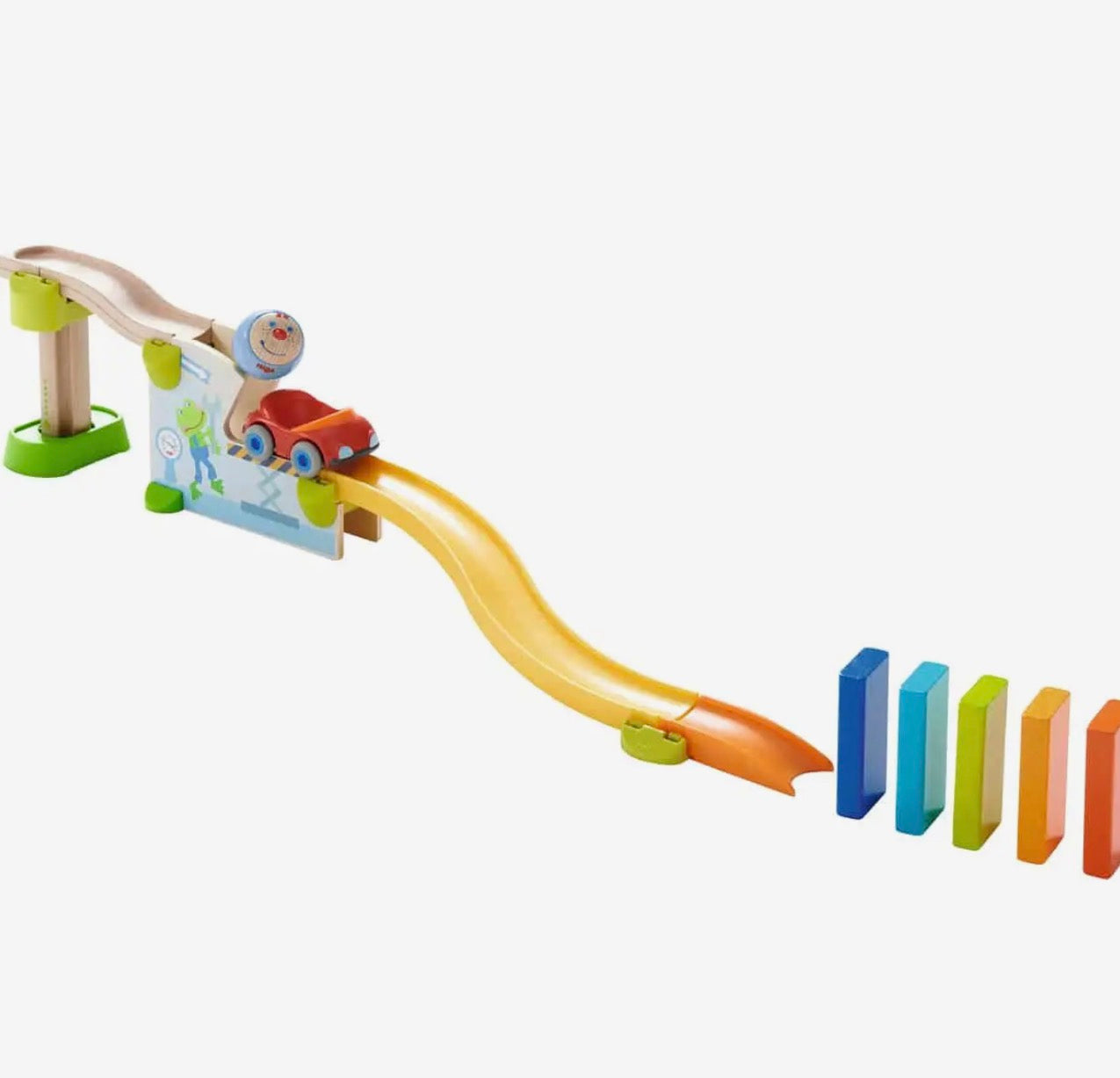 HABA USA - Kullerbu Jump into Car Dominos Play Set