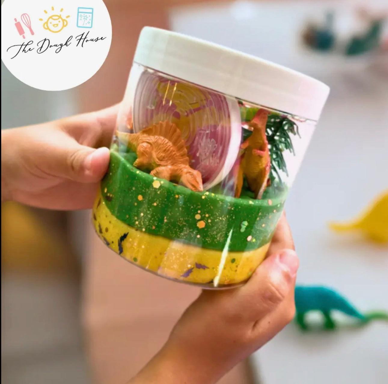 The Dough House - Fun Size Dinosaur Magical Jars