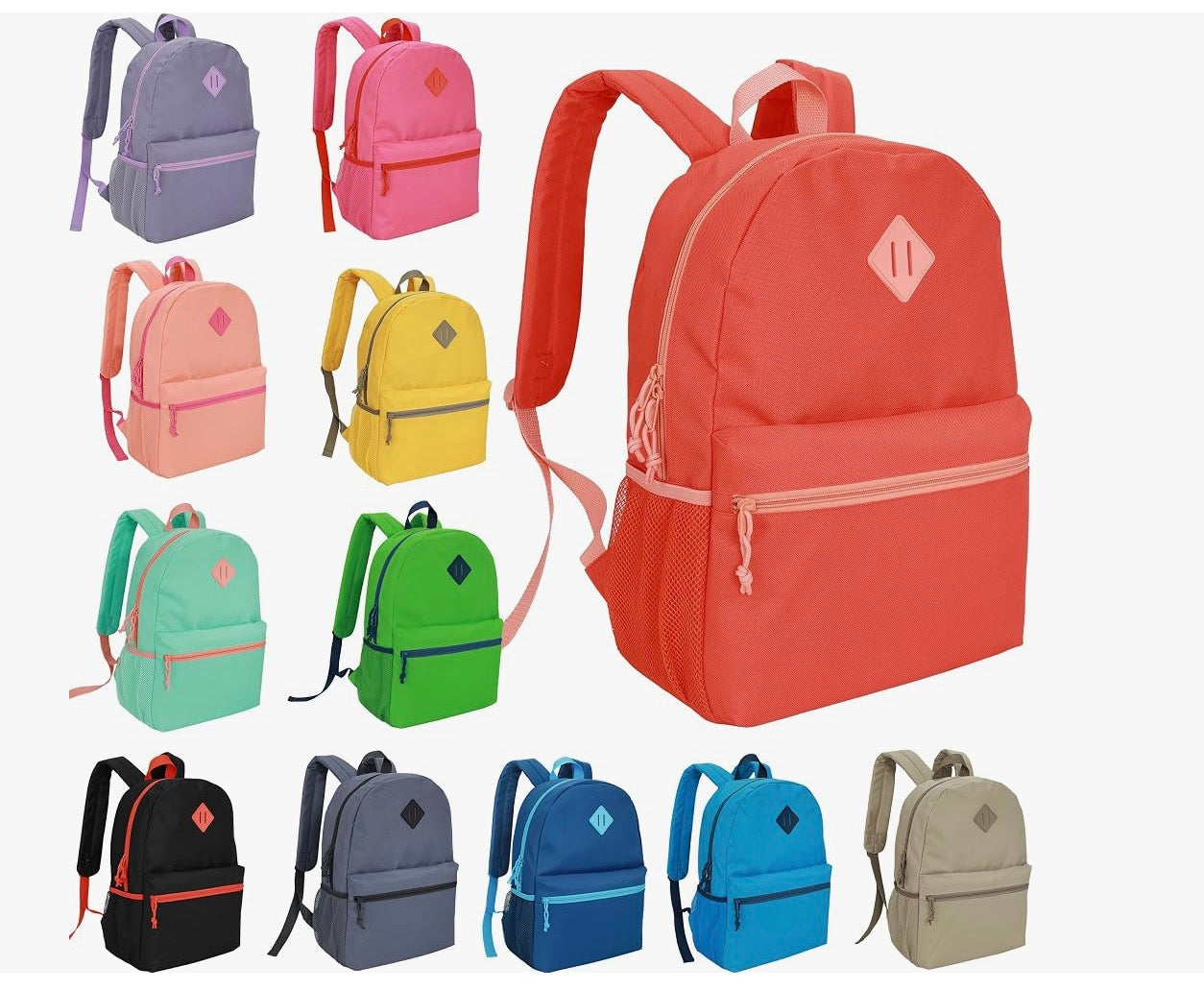 Colorful 17 inch backpacks