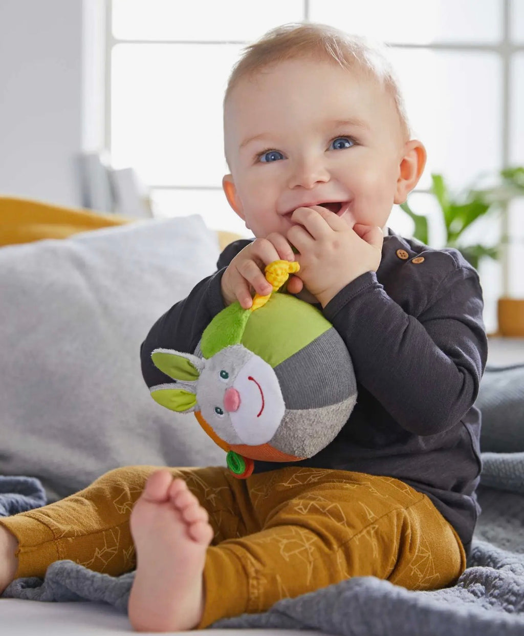HABA USA - Soft Bunny Ball with Rattling Effects