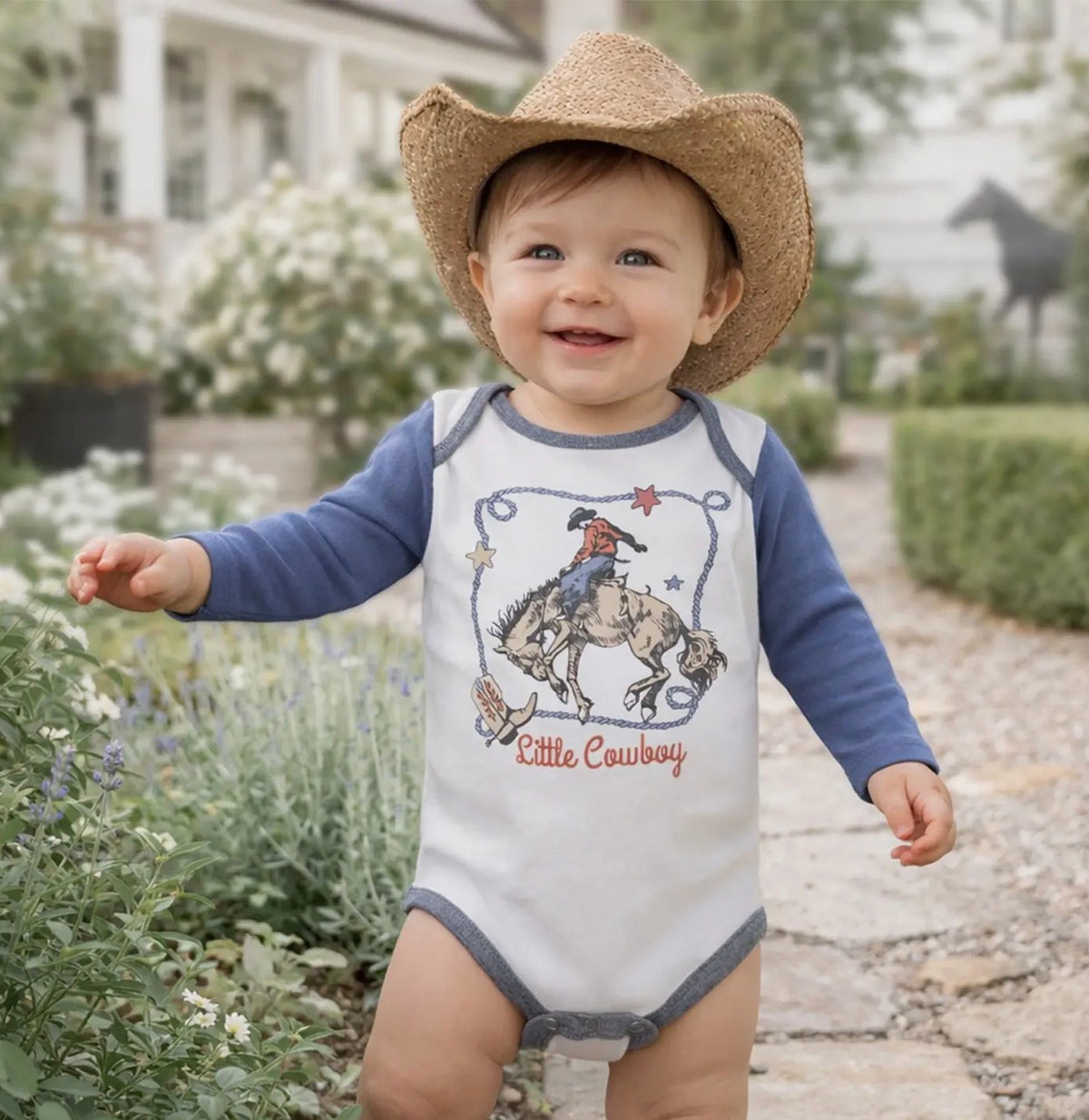 Tesa Babe little cowboy baby bodysuit