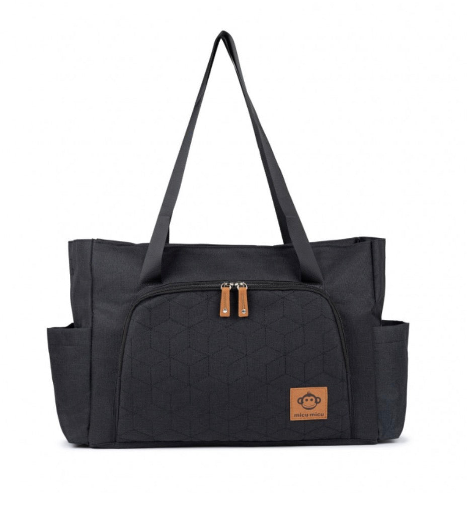 Micu Micu black diaper backpack