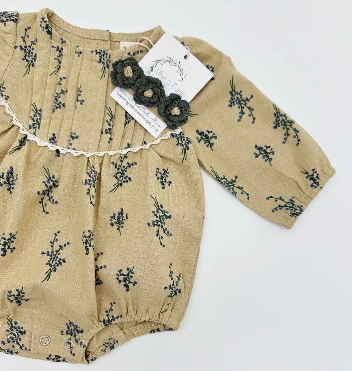 OLIVE & CRADLE - Mabel Long Sleeve Romper