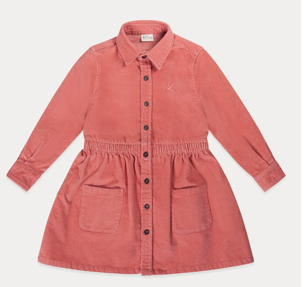 Mini Wardrobes toddler corduroy LS  dress