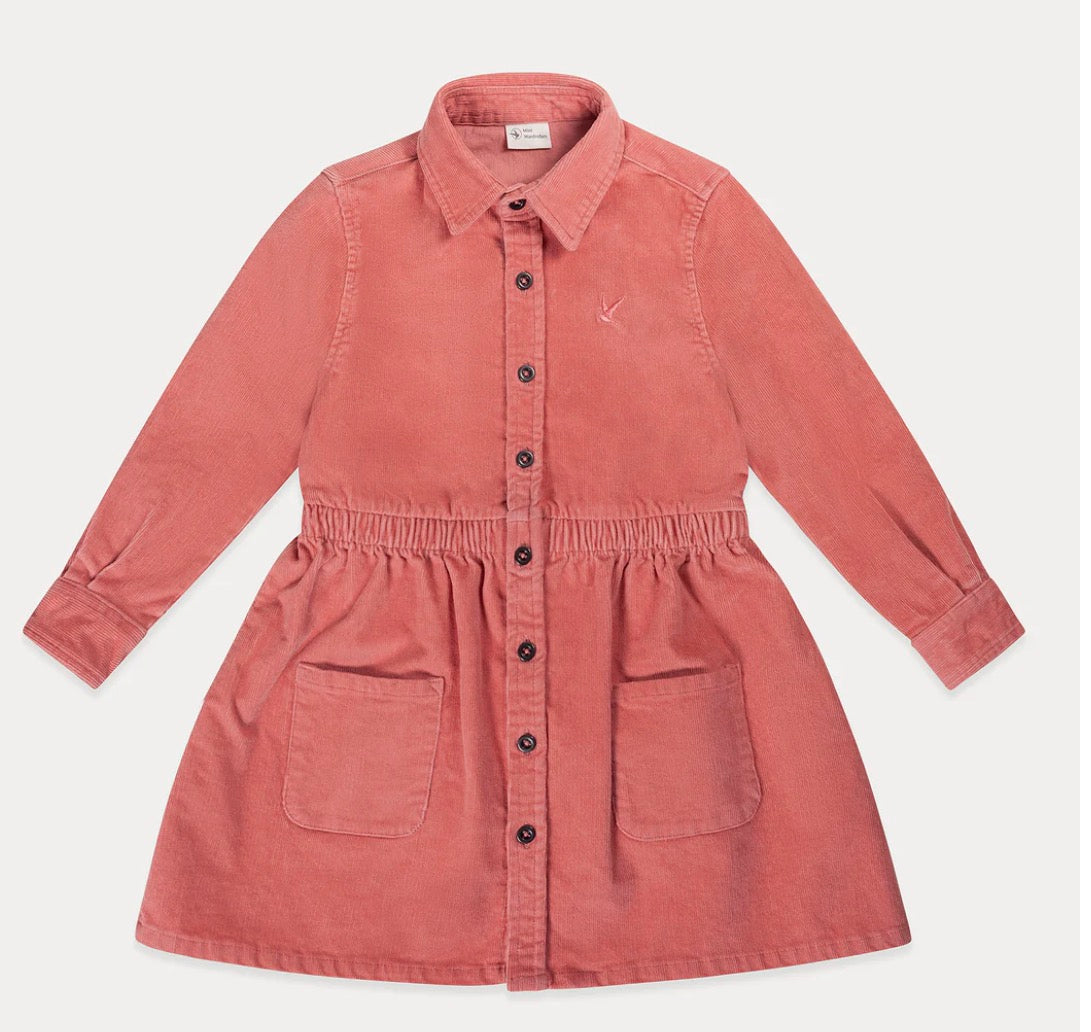 Mini Wardrobes toddler corduroy LS  dress