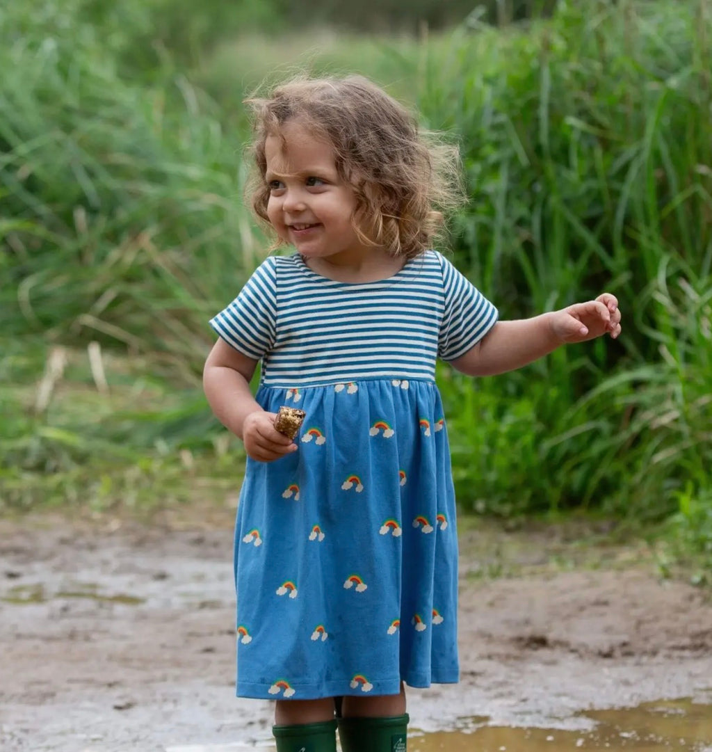 Blue rainbow easy peasy dress