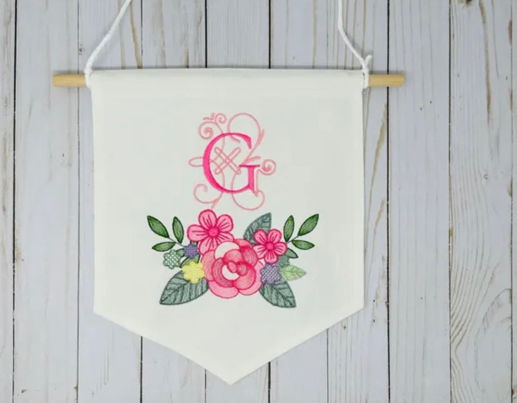 Single monogram 2 inches, many fonts in house