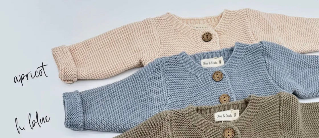 Olive & Cradle knit cardigan sweater  button