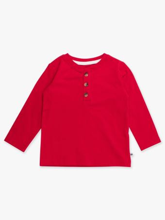 Boys red LS Henley