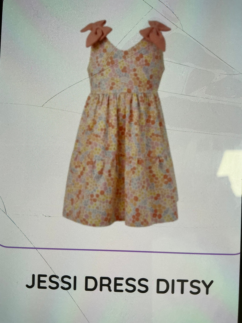 Sally Kids -Jessi bow shoulder dress-yellow/orange