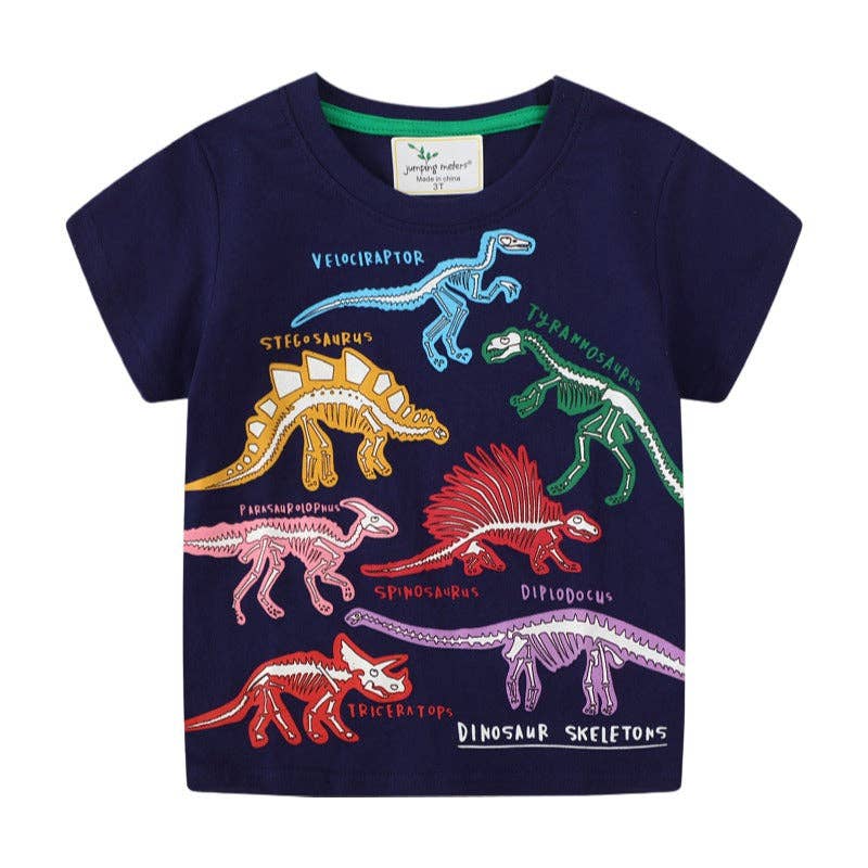 The Find Peaks - Glow In The Dark Dinosaur T-Shirt For Boys