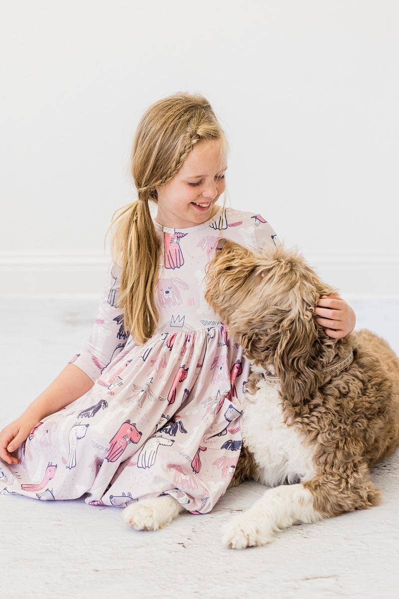 Mila & Rose - Puppy Party Pocket Twirl Dress
