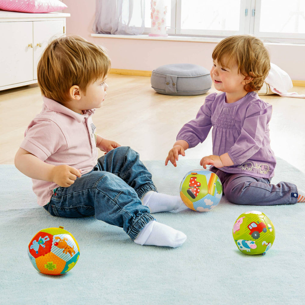 HABA USA - Animal Friends, 4 1/2" Soft Baby Ball