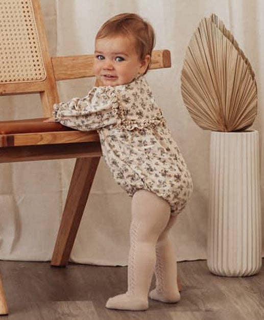 OLIVE & CRADLE - French Lace Cotton Tights