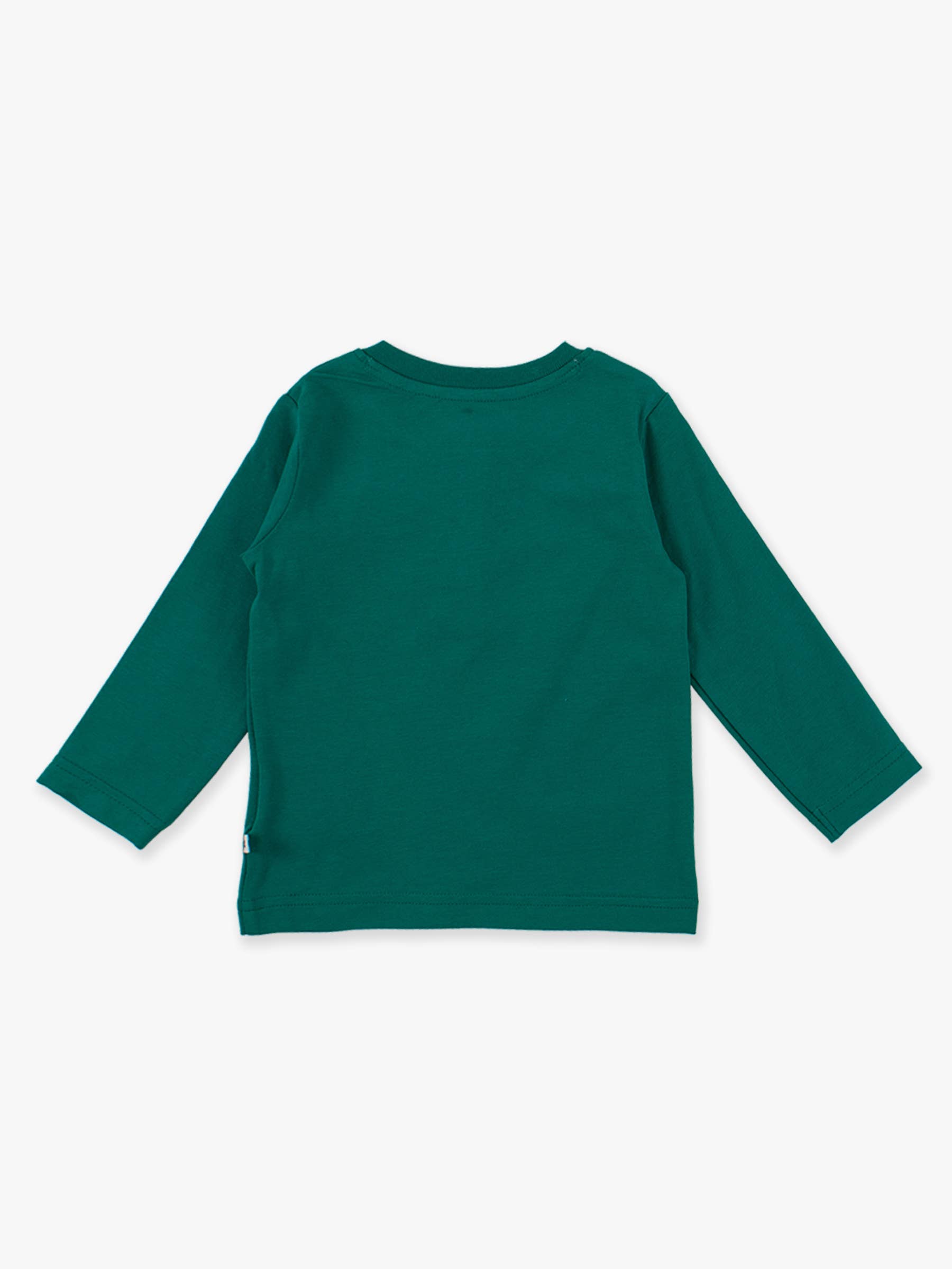 RuffleButts + RuggedButts - Boys Emerald Green Knit Long Sleeve Henley Tee