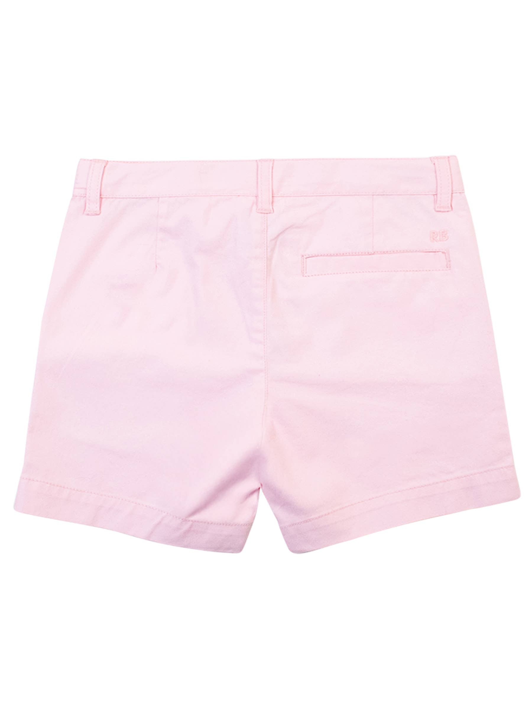 RuffleButts + RuggedButts - Boys Pink Stretch Chino Shorts