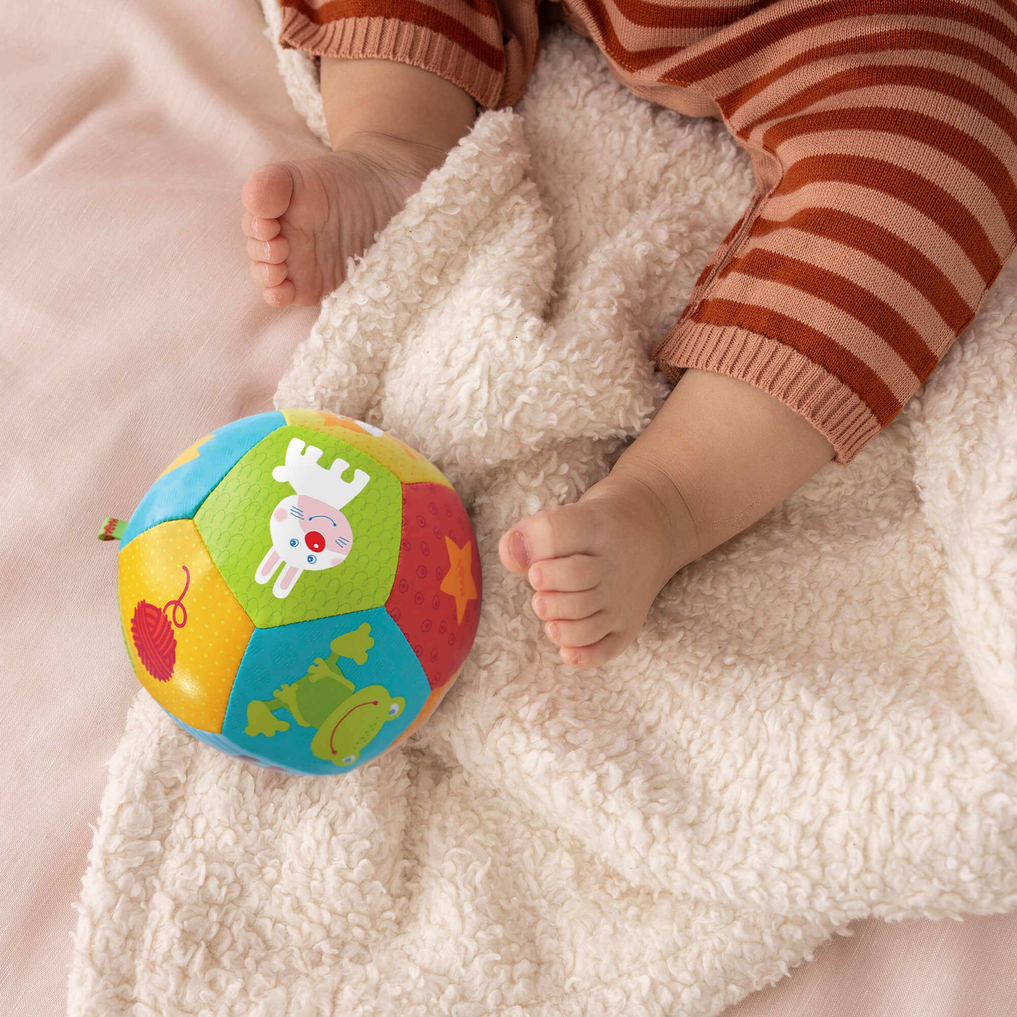 HABA USA - Animal Friends, 4 1/2" Soft Baby Ball