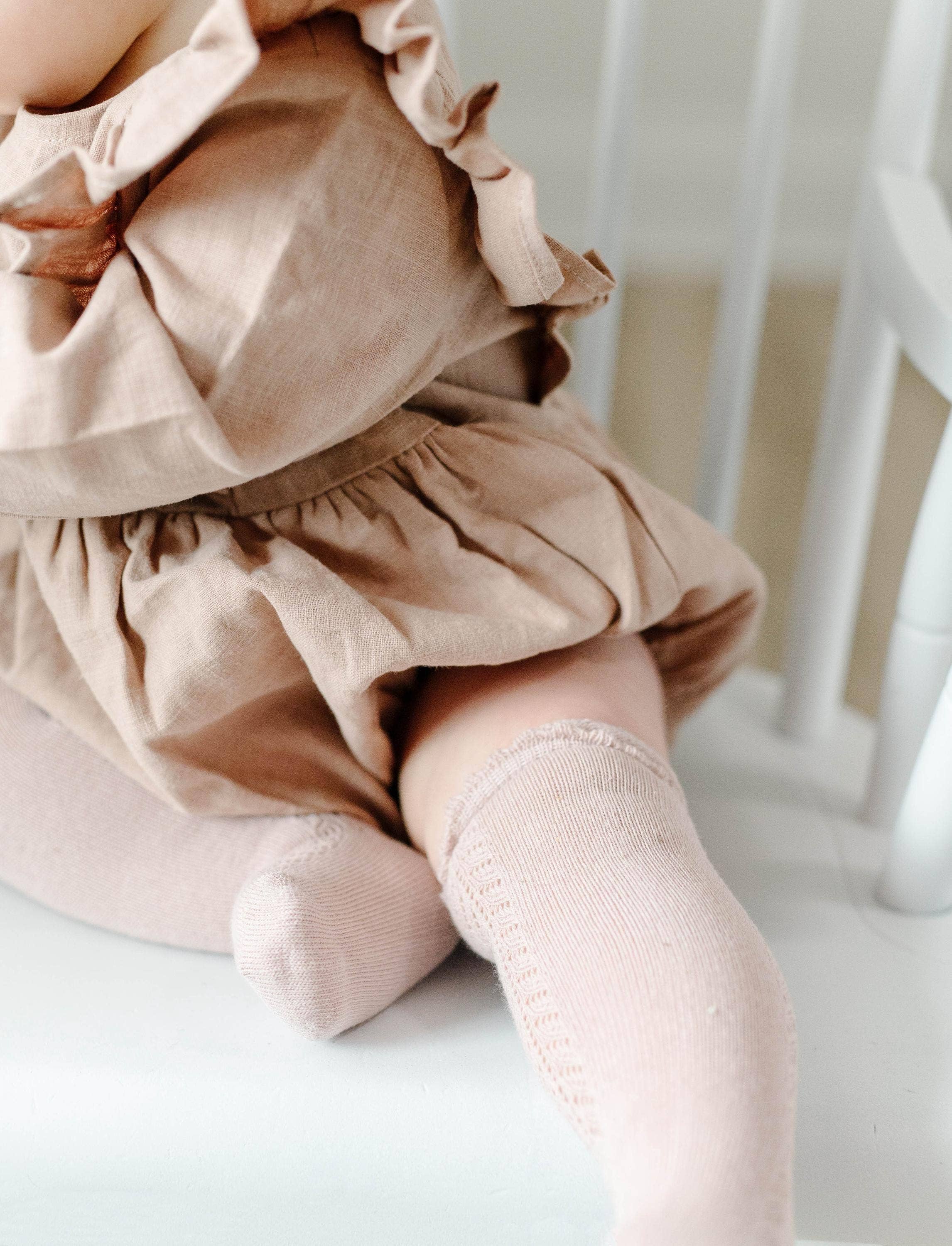 OLIVE & CRADLE - Gabriella Longsleeve Romper with Bow