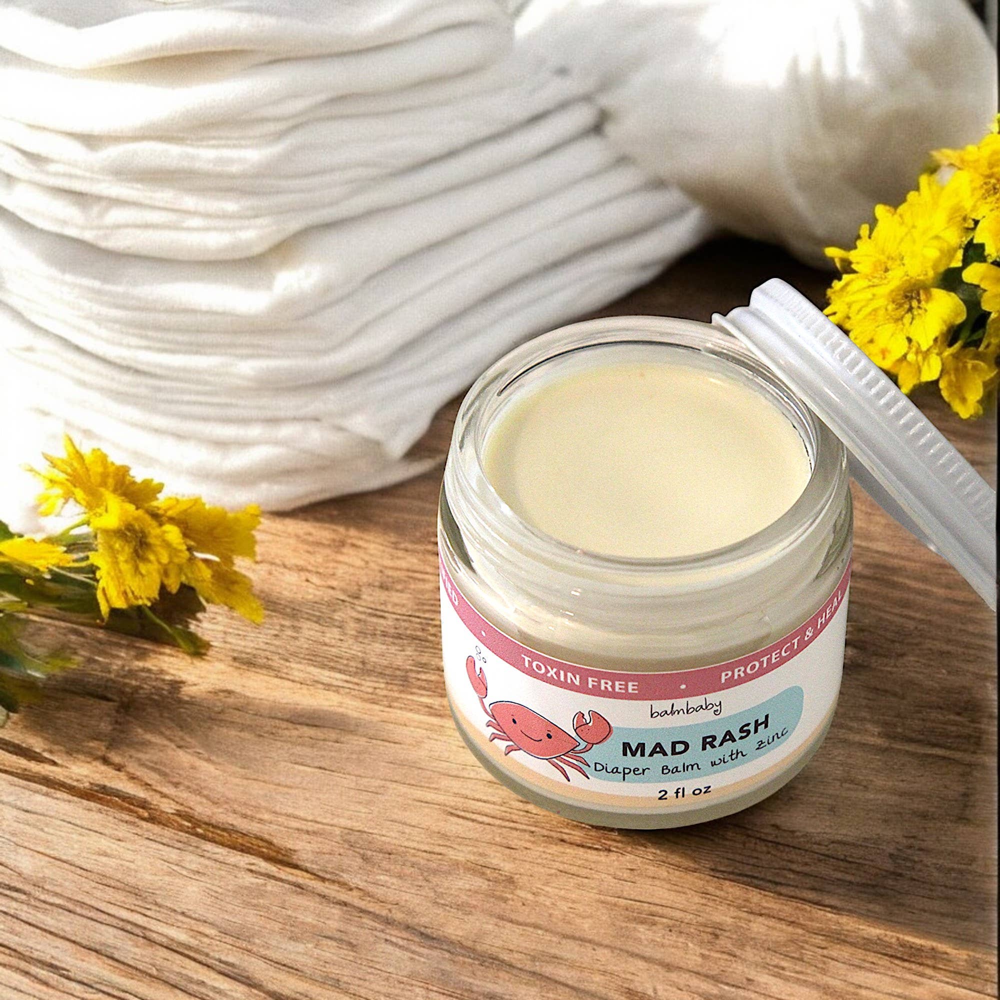 Taylor's Naturals -  MAD RASH Diaper Balm & ALL purpose skin aid w/ Zinc