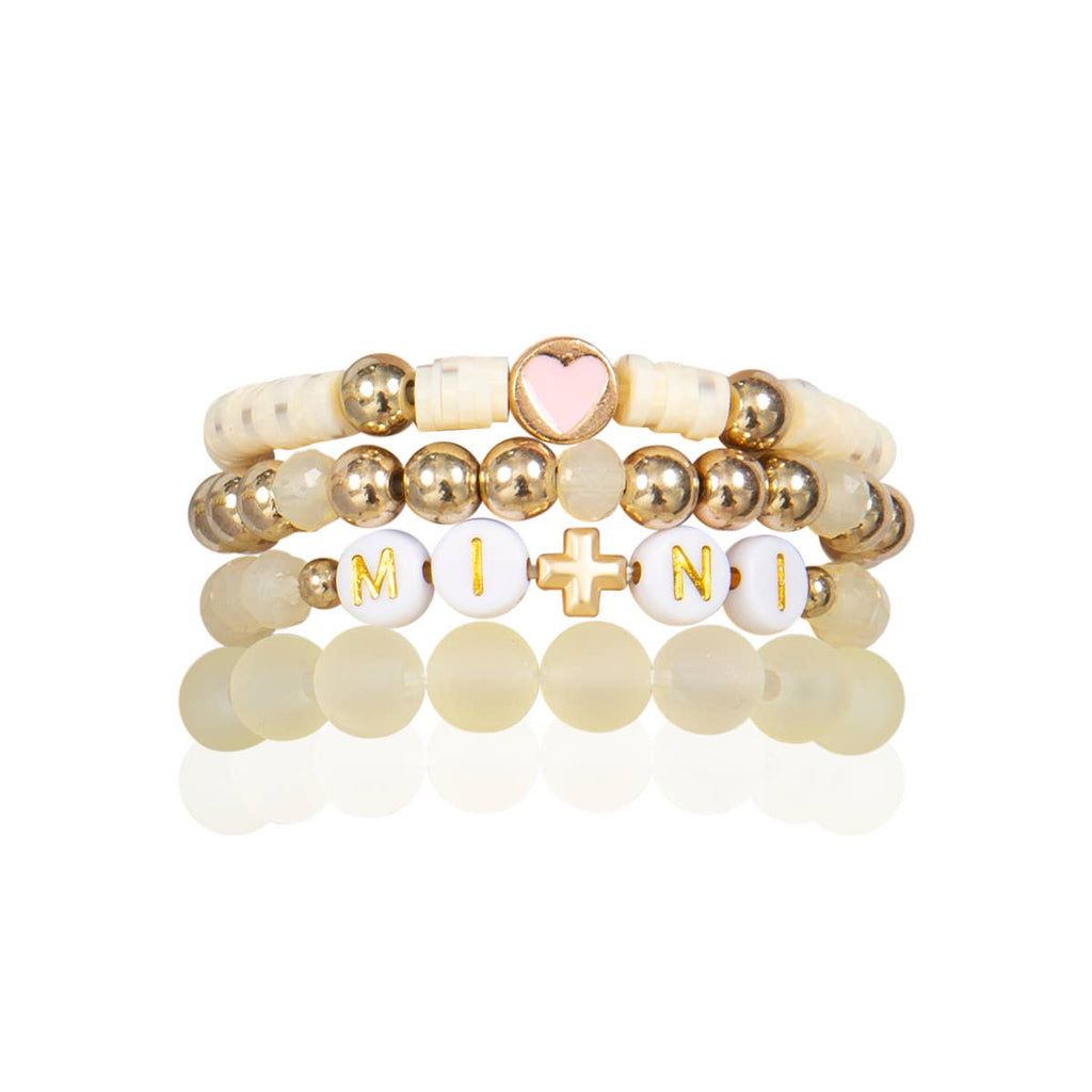 Loven x Mini Momo - Mommy and Me Bracelets - Beaded Stackable Bracelet for Kids