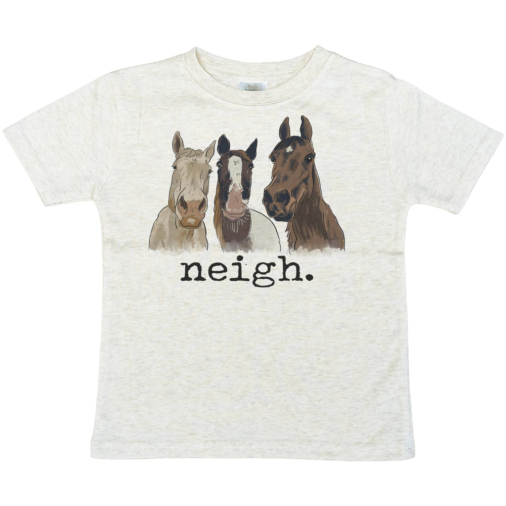 Barefoot Baby - "Neigh" Horse Farm Kids Country Western Kid Summer Clothing