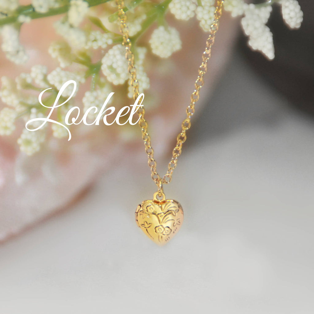 Collectables and Am, Baby's First "Heart" Locket Necklace CJ-301
