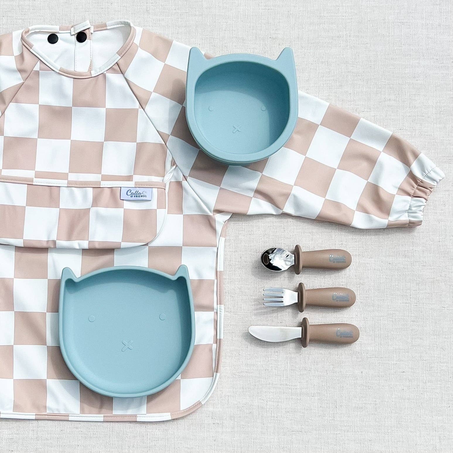 Calla & Friends - Silicone & Stainless Steel Toddler Utensil Set