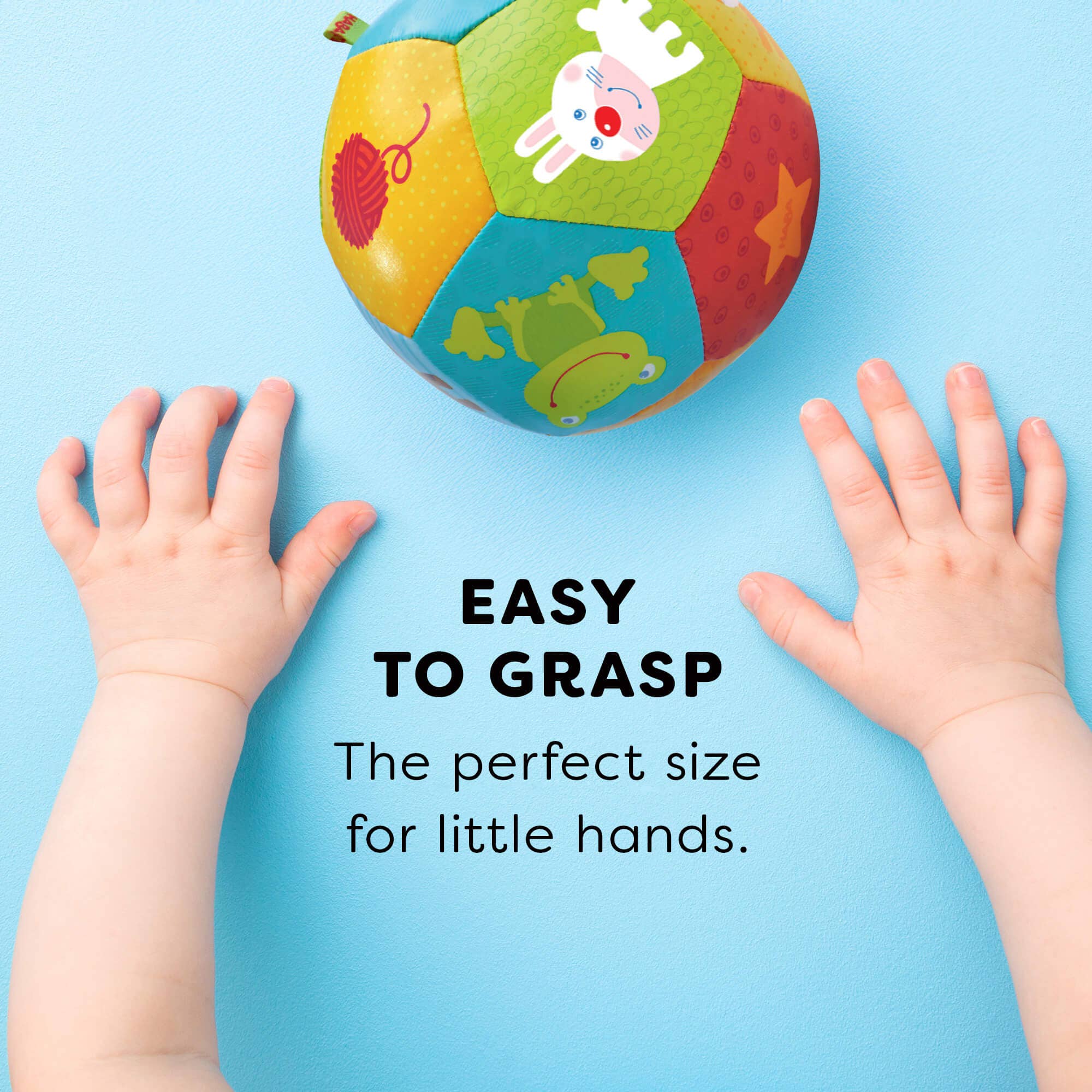 HABA USA - Animal Friends, 4 1/2" Soft Baby Ball