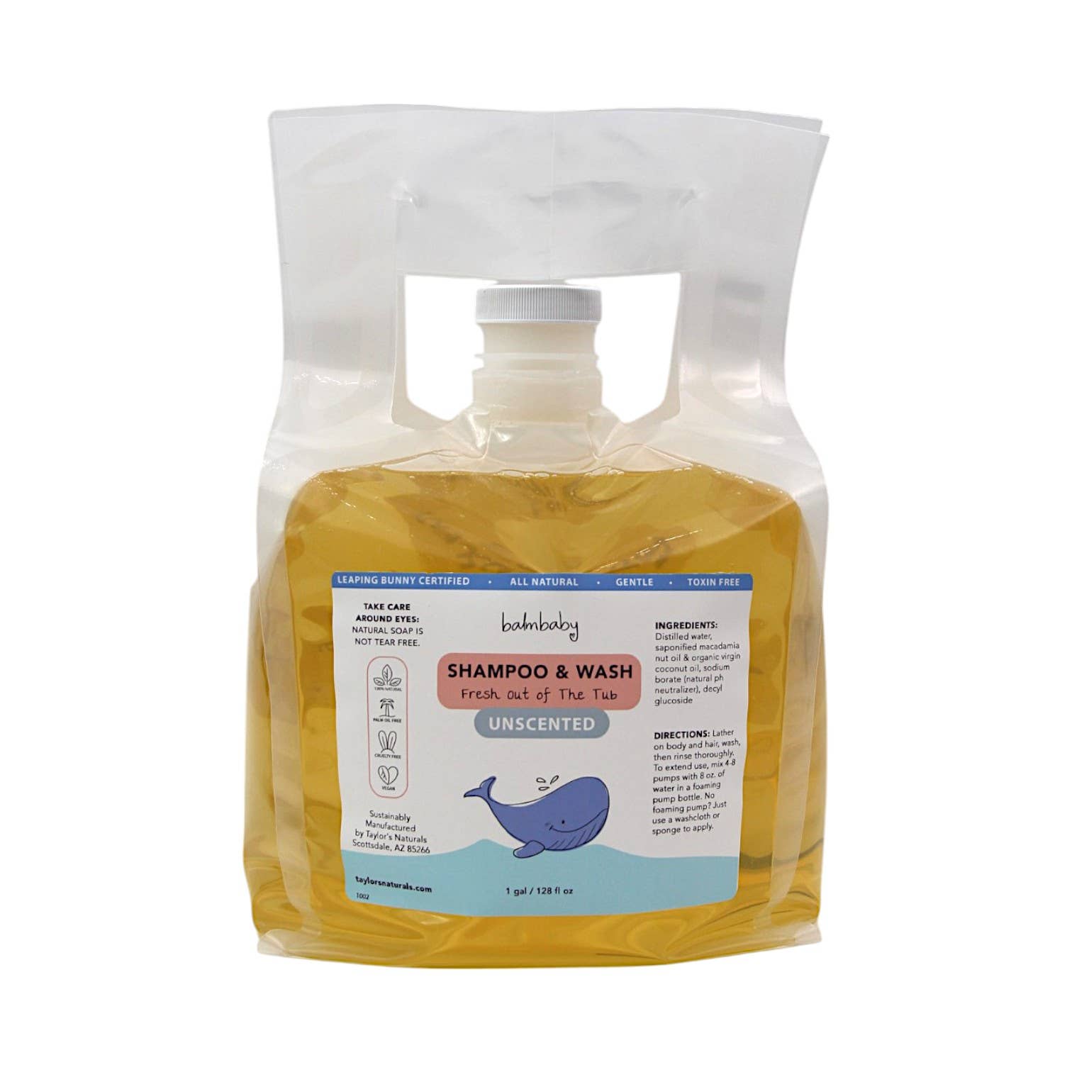 Taylor's Naturals - Natural Baby Wash & Shampoo - BULK / Refills & Closed Loop
