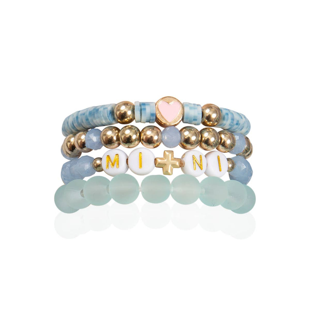 Loven x Mini Momo - Mommy and Me Bracelets - Beaded Stackable Bracelet for Kids