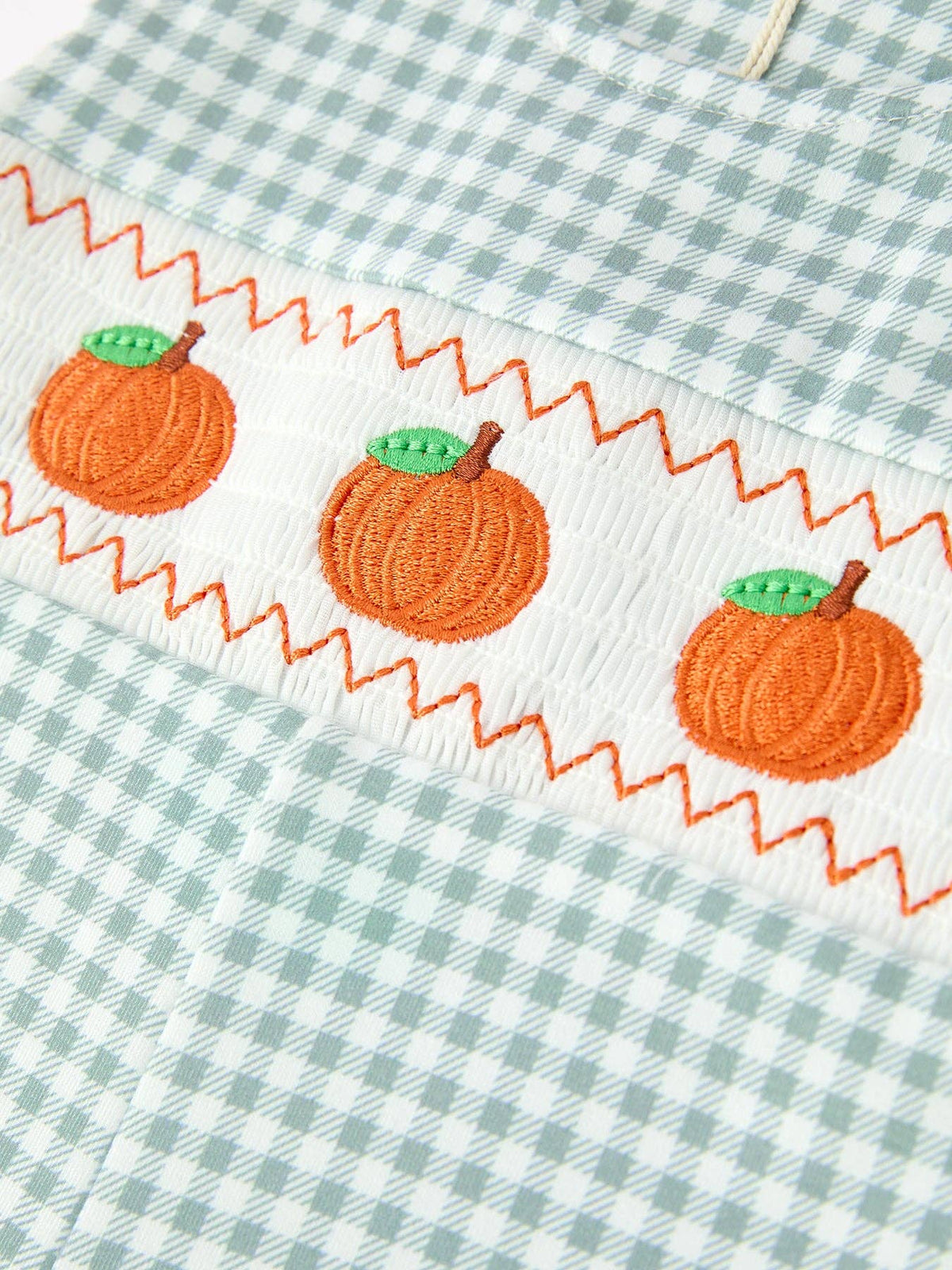 Rylee Faith Designs - Halloween Thanksgiving Pumpkin Embroidered Baby Boy JonJon