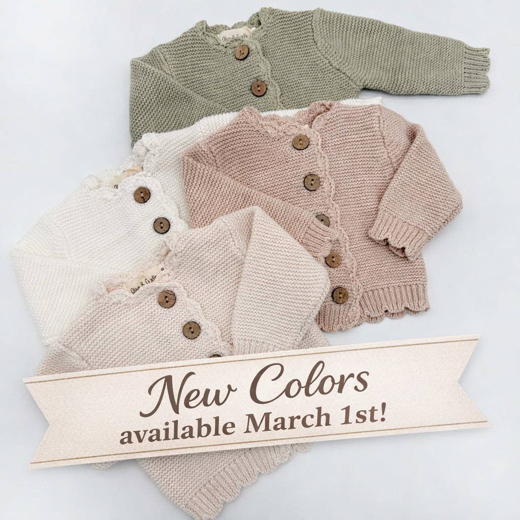 OLIVE & CRADLE - Sophia Cardigan Best Seller!