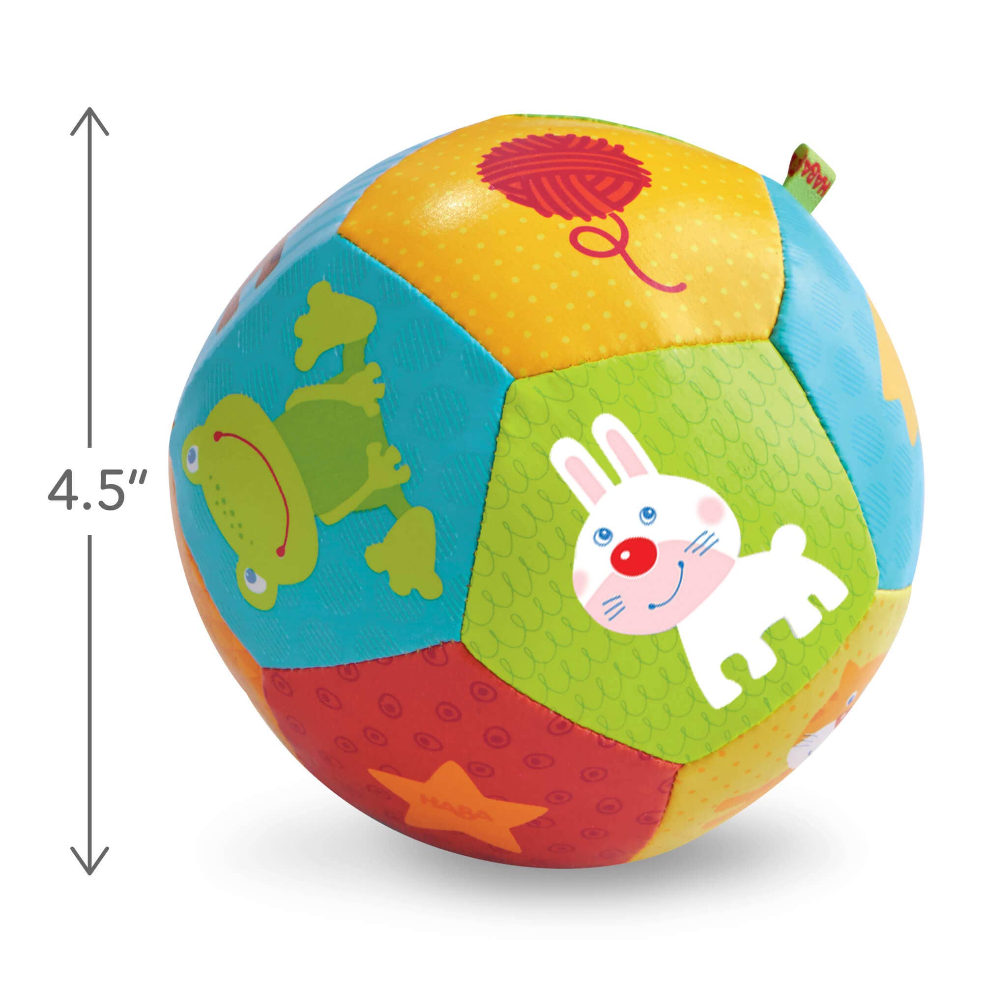 HABA USA - Animal Friends, 4 1/2" Soft Baby Ball